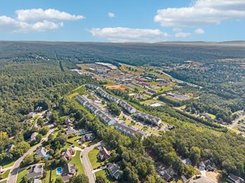 Spectacular wooded, mountain, and city views